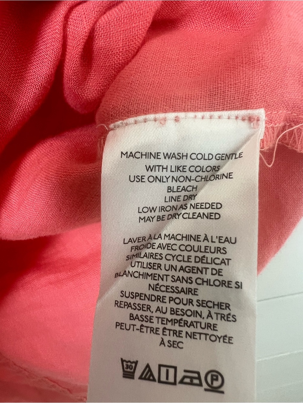 Anthropologie Place Coral Split-Neck Short Sleeve Blouse - Picture 10 of 10